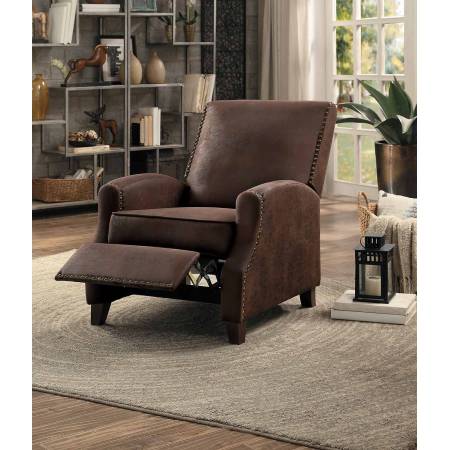 Walden Push Back Reclining Chair - Brown Fabric 8215BJ-1