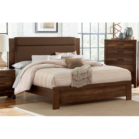 Sedley Upholstered Bed - Walnut 5415RFK-1