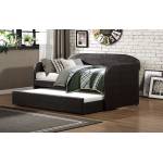 Roland Daybed with Trundle - Dark Brown Bi-Cast Vinyl 4950-A+B