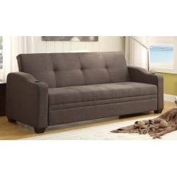 Caffrey Elegant Lounger Sofa Bed - Dark Grey 4829LN-A