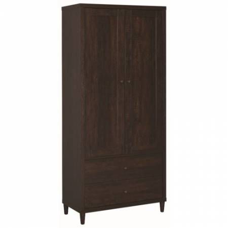 Accent Cabinets Brown Tall Accent Cabinet with Doors 950724