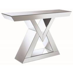 Accent Tables Contemporary Console Table with Triangle Base 930009