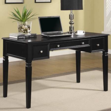 Classic Table Desk with Keyboard Drawer and Power Outlet 800913