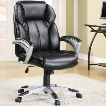 Office Chairs Casual Contemporary Faux Leather Office Task Chair 800038