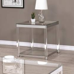 72074 Contemporary Glass Top End Table with Acrylic Legs 720747