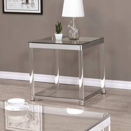 72074 Contemporary Glass Top End Table with Acrylic Legs 720747