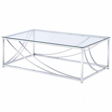 720490 Modern Glass Top Cocktail Table 720498