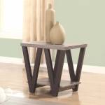 70539 Two-Tone Angled Leg End Table 705397
