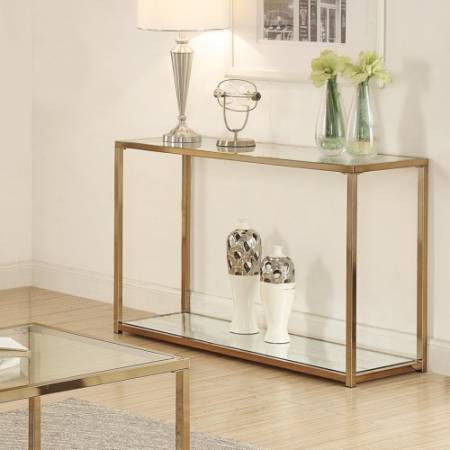 Calantha Sofa Table with Mirror Shelf 705239
