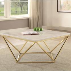 Contemporary Faux Marble Coffee Table 700846