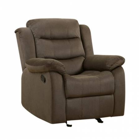 Rodman Casual Glider Recliner with Pillow Arms