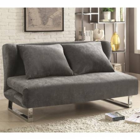 Sofa Beds and Futons Transitional Velvet Sofa Bed 551074