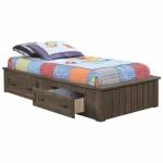 Napoleon Full Platform Bed with Storage Drawers 400931F