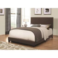 Upholstered Beds Upholstered Twin Bed with Nailhead Trim 350081T