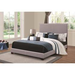 Upholstered Beds Upholstered King Bed with Nailhead Trim 350071KE