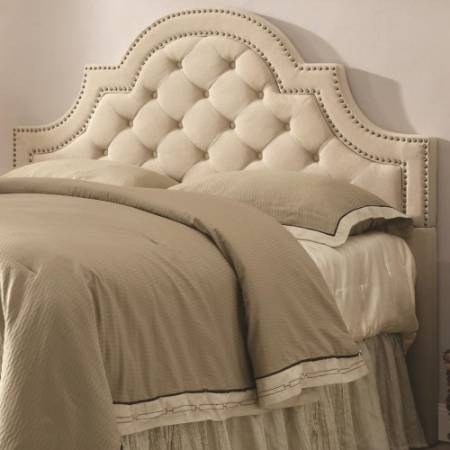 Upholstered Beds Queen/ Full Ojai Upholstered Headboard with Button Tufting 300442QF