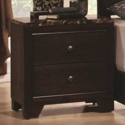 Conner Nightstand with Faux Marble Top 200422