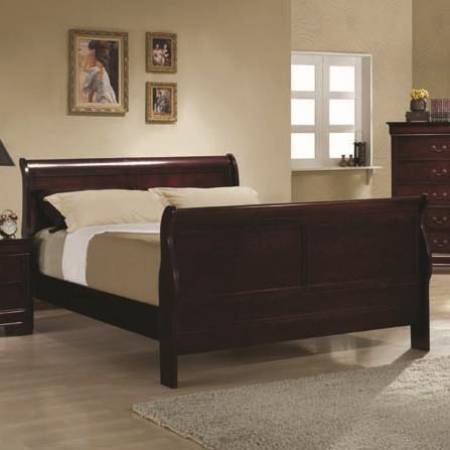 Louis Philippe Full Sleigh Panel Bed 203971F