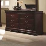 Louis Philippe 6 Drawer Transitional Dresser 203973