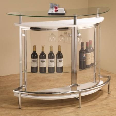 Bar Units and Bar Tables Contemporary Bar Unit with Clear Acrylic Front