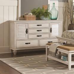 Franco 5 Drawer Dresser with 2 Louvered Doors