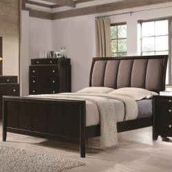 Madison Eastern King Bed with Upholstered Headboard