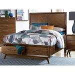Raku Platform Bed - Warm Walnut California King 1711NC-1CK