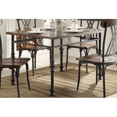 Loyalton Dining Table - Wood/Metal 5149-48+B