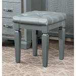 Allura Vanity Stool - Silver 1916-14