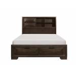 Chesky Platform Storage Bed - Warm Espresso 1753-1