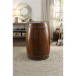 Cabernet Wine Barrel Refrigerator Cabinet - Dark Oak 4520