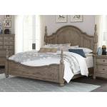 Lavonia Poster Bed - Wire-Brushed 1707KNP-1EK