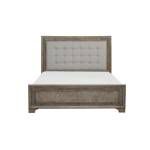 Caruth Eastern King Bed - Gray Fabric 1605K-1EK