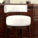 SHIRLEY 25" BAR STOOL (2/BOX) Dark Oak/White