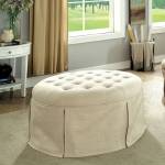 CLAES ROUND OTTOMAN Beige