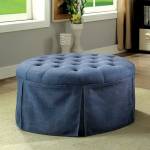 CLAES ROUND OTTOMAN Blue