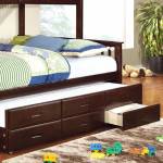 UNIVERSITY TWIN XL TRUNDLE W/ 3 DRAWERS Dark Walnut