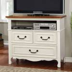 GALESBURG MEDIA CHEST White/Oak