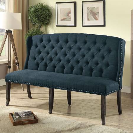 SANIA III 3-SEATER LOVE SEAT BENCH CM3324BK-BL-BNL