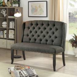 SANIA III 2-SEATER LOVE SEAT BENCH CM3324BK-GY-BN