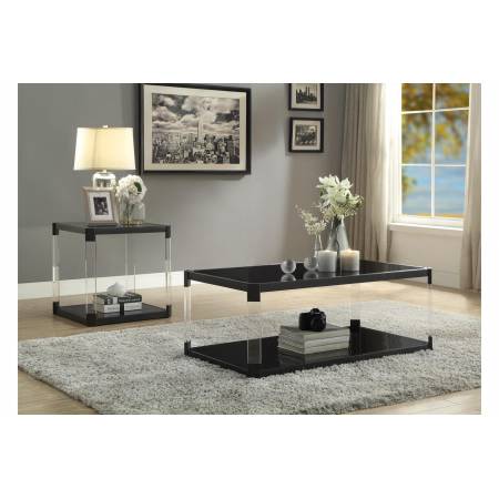 3613 Mehta 2PC SETS Cocktail/End Table with Casters