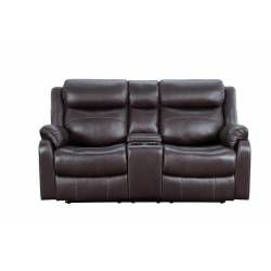9990DB Yerba Double Lay Flat Reclining Love Seat with Center Console