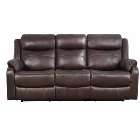 9990DB Yerba Double Lay Flat Reclining Sofa with Center Drop-Down Cup Holders