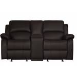 9928DBR Clarkdale Double Glider Reclining Love Seat with Center Console