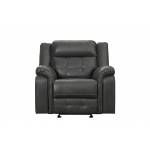 9906GRY Keridge Glider Reclining Chair