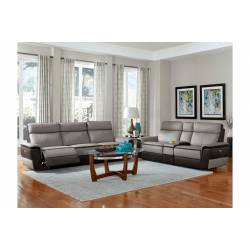 8318 Laertes POWER Double Reclining Love Seat with Center Console