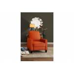 8267RN Darcel Push Back Reclining Chair, Orange