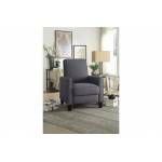 8267GY Darcel Push Back Reclining Chair, Gray