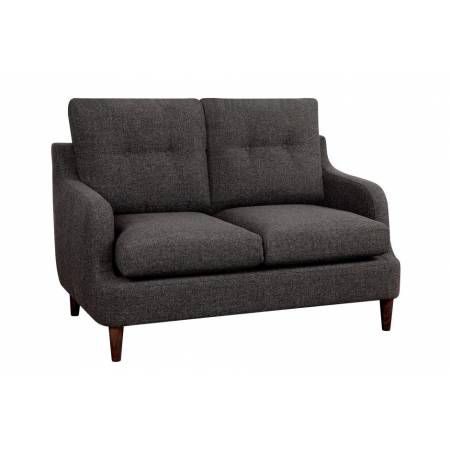 1219CH Cagle LOVE SEAT, CHOCOLATE 100% POLYESTER