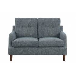 1219GY Cagle LOVE SEAT, GRAY 100% POLYESTER